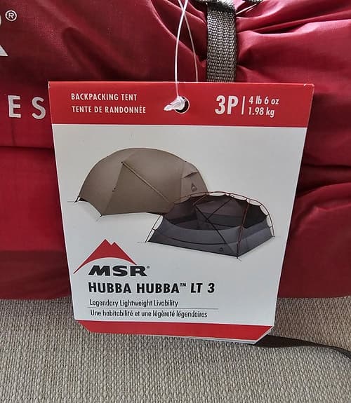 MSR Hubba Hubba LT 3 + Footprint. (Säljs ej i EU).