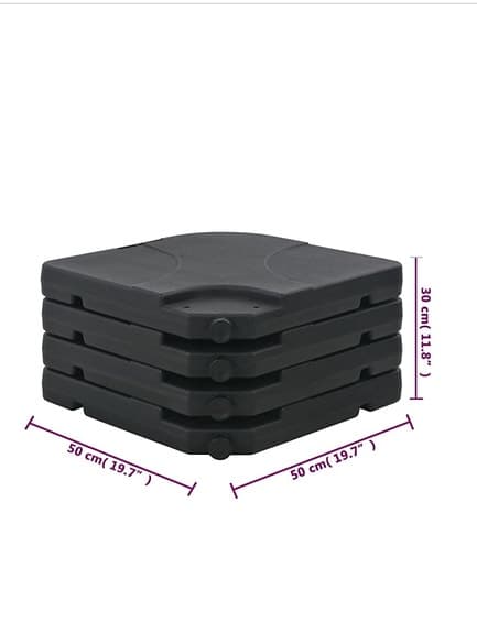 Nya parasollvikter 60 L/60 Kg