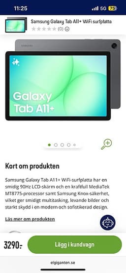 Samsung Galaxy Tab A 11 + 128 GB