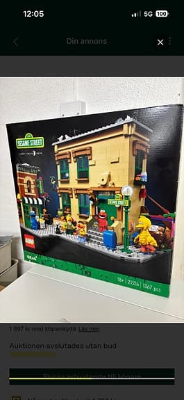 LEGO Ideas Sesame Street byggsats 1230 bitar