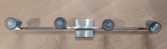 Massive Hermes takspotlight, blå glas, 80 cm