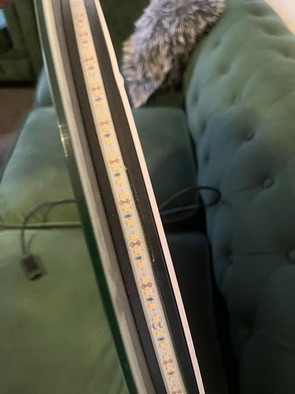 Spegel med led light