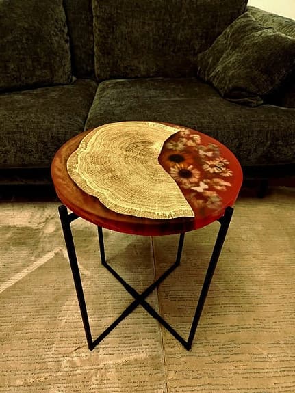 Sidobord/Kaffebord av Ek&Blommor&Epoxi