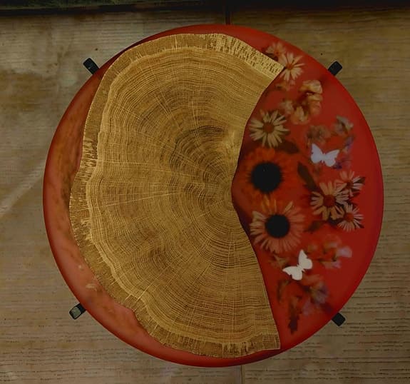 Sidobord/Kaffebord av Ek&Blommor&Epoxi