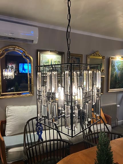 2 taklampor / kristallkrona