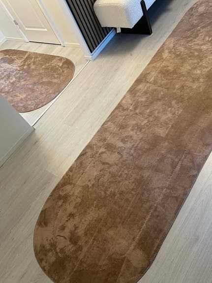 4st bruna/ljusbruna mattor