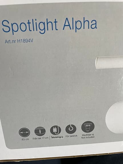 Spotlight Alpha spotlightskena vit