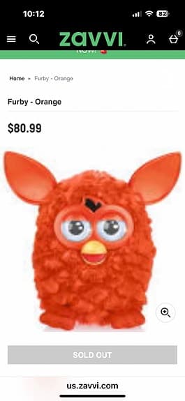 Hasbro Furby Lighting Zap Interaktiv Leksak Gul Teal