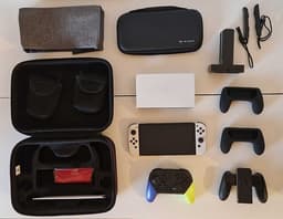 Nintendo Switch OLED – komplett paket, nästan nyskick