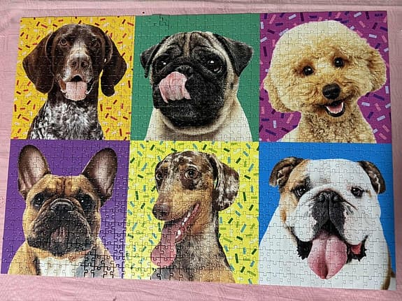 Pussel 3st pussel hundvalpar hund hundar 500 1000 bitar