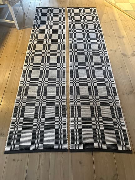 Glesripsmatta rutig Gysinge