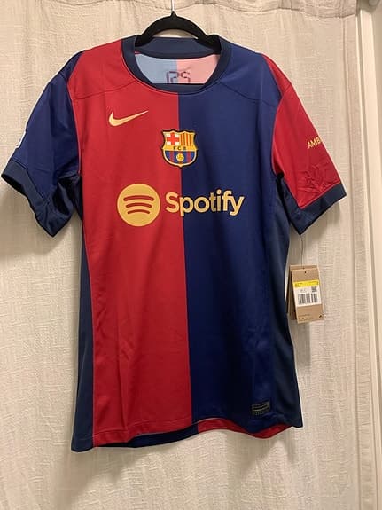 Nike Barcelona Fotbollströja M röd och blå