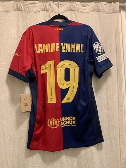 Nike Barcelona Fotbollströja M röd och blå