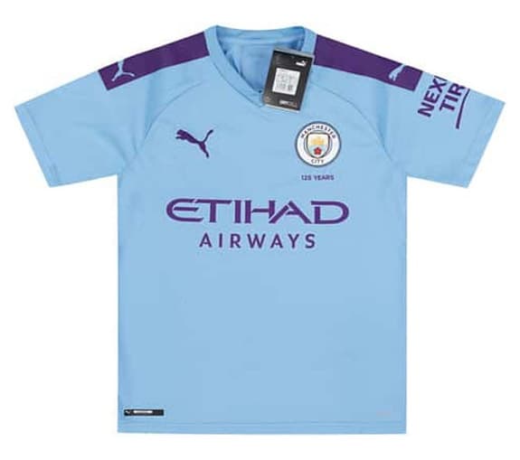 Fotbollströja Manchester City Hemmatröja 2019/2020 Barn