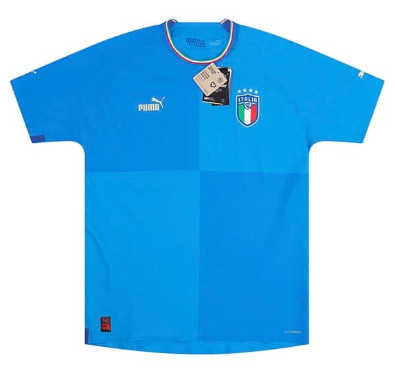 Fotbollströja Italien Hemmatröja 2022-23 Autentisk (In Box)