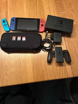 Nintendo Switch Spelkonsol inkl 3 spel