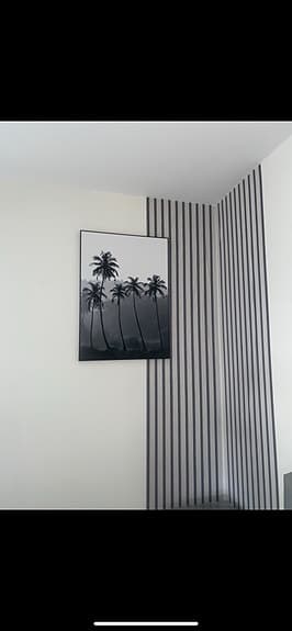 Svartvit Desenio poster palmträd