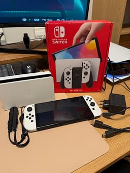 Nintendo Switch OLED Konsol Vit som ny