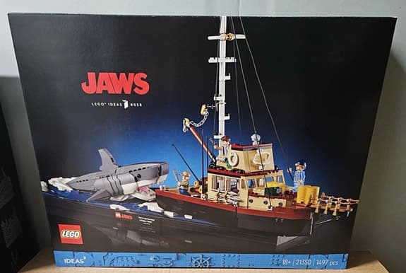 NY LEGO Ideas Jaws Haj och Båt Setnummer 21350