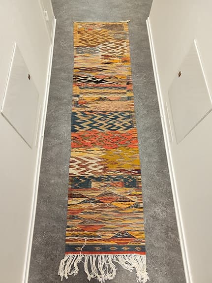 Ny unik äkta mästerverk Berber ekologisk ull matta 72×258