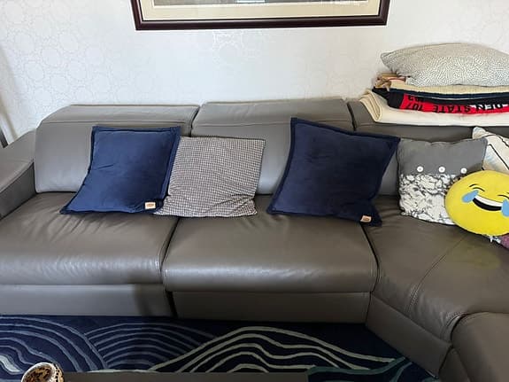 Ilcanto L-shape leather couch