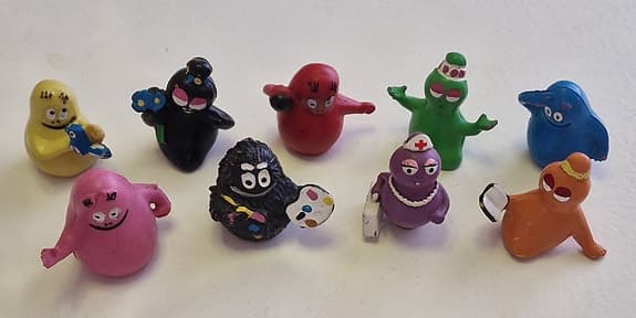 Samlarfigurer, samtliga i Barbapapa familjen!