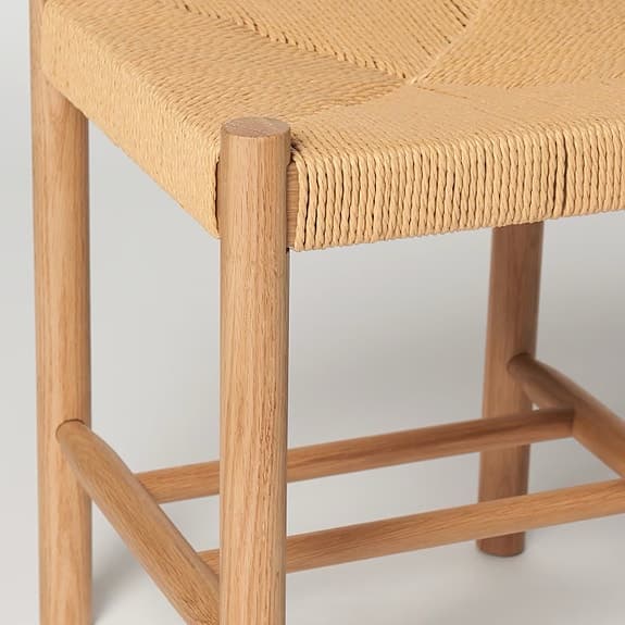 Pall med flätad sits