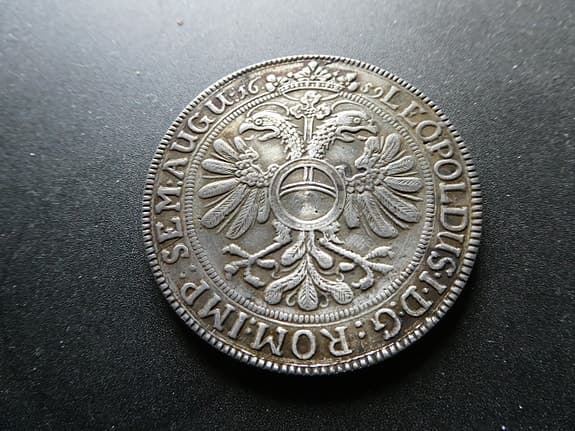 Medalj / tyskt stormynt i tenn