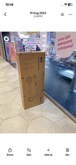 Nästan ny elscooter - mycket sparsamt använd-Navee N65