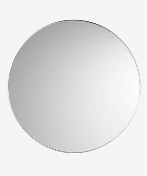 MEGHAN Rund spegel 40 cm silver