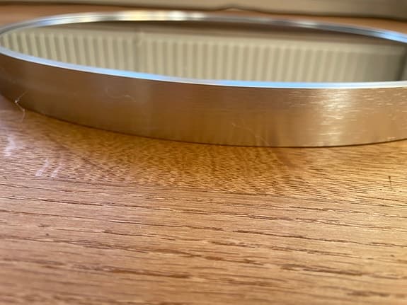 MEGHAN Rund spegel 40 cm silver