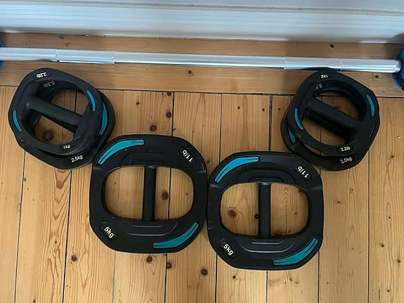 Trend Rehab träningsutrustning viktplattor och handtag
