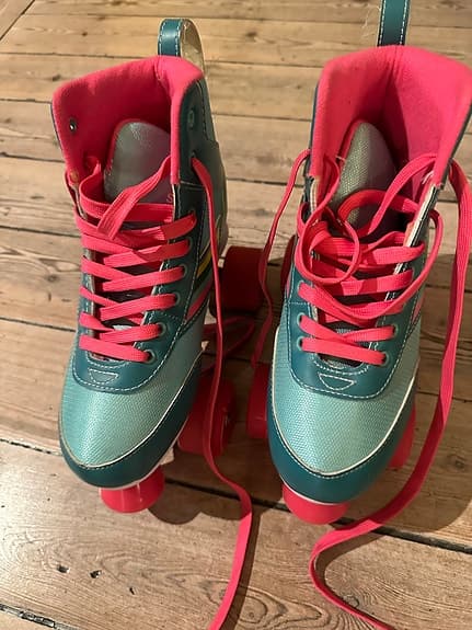 Story Spectrum rullskridskor barn storlek 35 rosa och grön