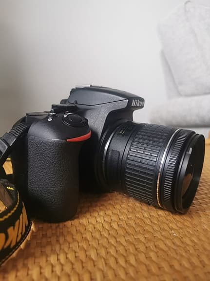 Nikon D3500 DSLR-kamera med AF-P DX NIKKOR 18-55mm objektiv