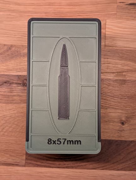 8x57 - ammunitionslåda x50 skott