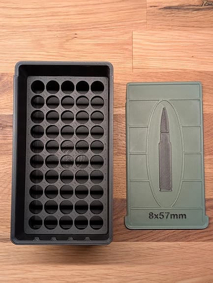 8x57 - ammunitionslåda x50 skott