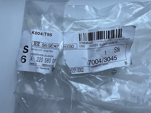 Hjulbultsats till Mercedes nödreservhjul