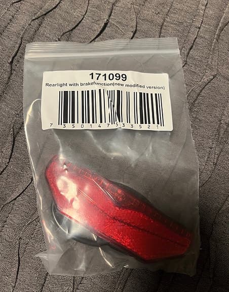 Rawbike baklampa med bromsfunktion