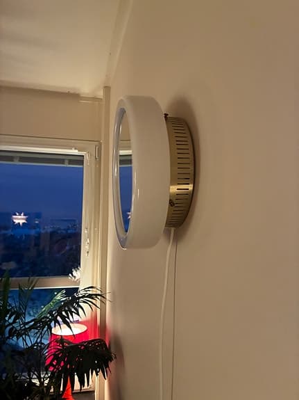 Spegel-lampa, 70-tal