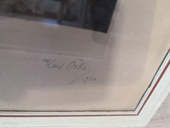 Tavla, etsning, motiv Jenny Lind