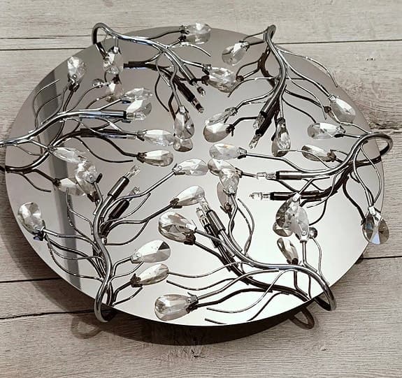 Taklampa med Kristaller