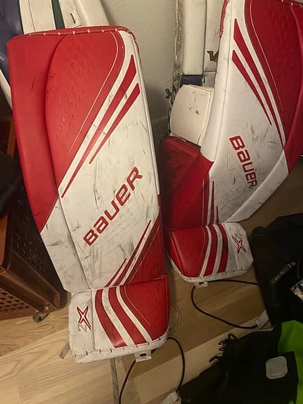 Målvaktsbenskydd hockey Bauer Vapor