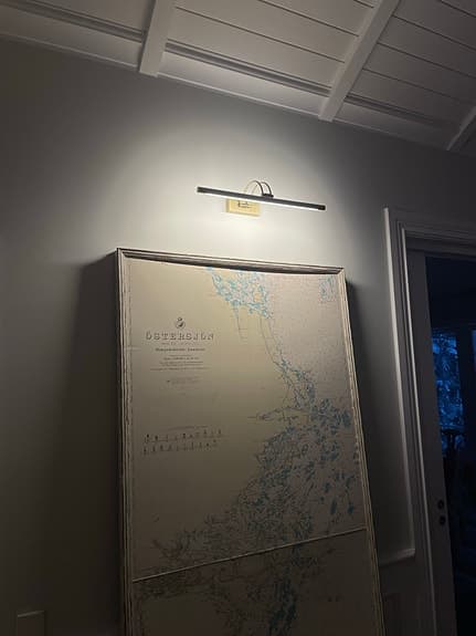 Elegant LED-tavellampa i mässing – 12W | Perfekt för tavlor & speglar (HELT NY)