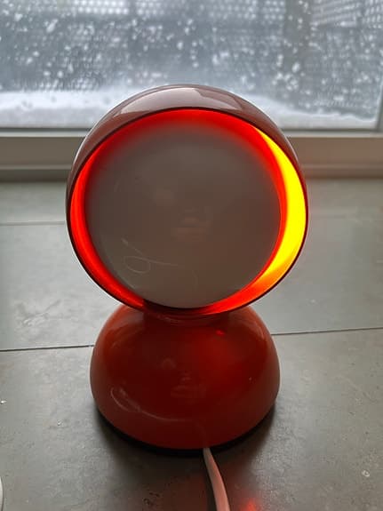 Artemide Eclisse bordslampa – orange (Vico Magistretti)