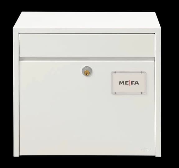 Me-fa Etude 900 brevlåda, med lås, vit