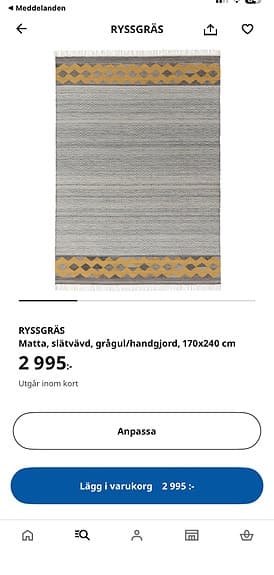 IKEA - Matta 170 x 240