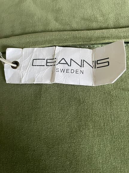 2 stycken Ceannis kuddfodral inklusive kuddar grön sammet