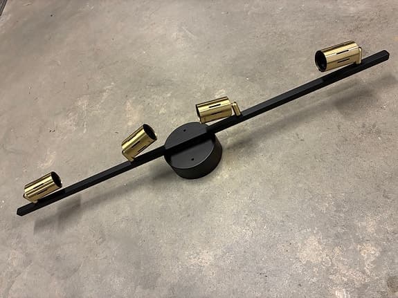 Spotlightarmatur By Rydéns svart/mässing