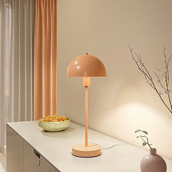 Herstal Vienda bordslampa i Apricot Crush