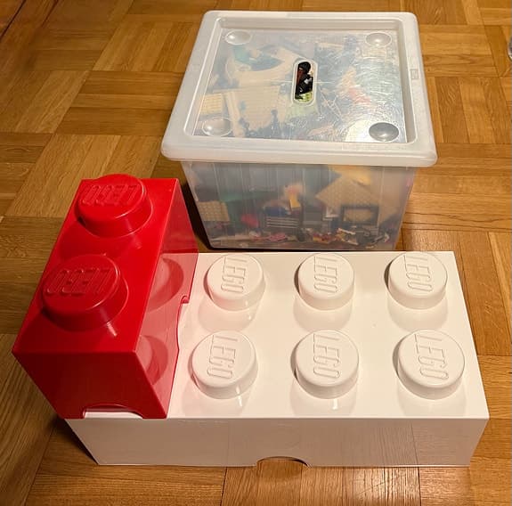 3lådor LEGO ca 9kg